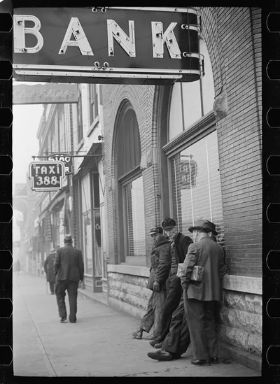 Unemployed miners, Herrin, Illinois, 1939