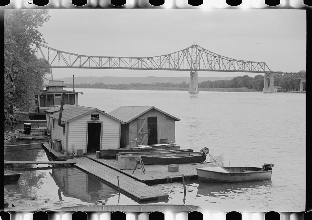Mississippi River at La Crosse, Wisconsin, 1939