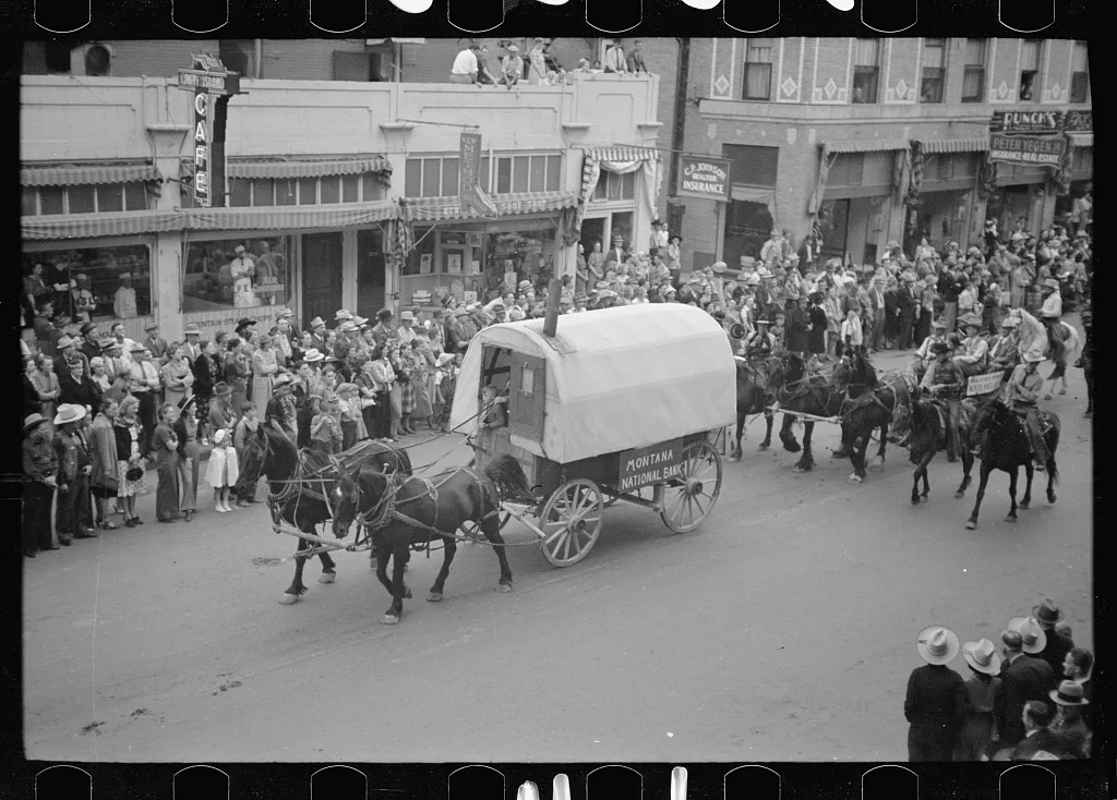 Go Western parade, Billings, Montana, 1939