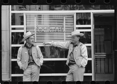 Dudes in town, Billings, Montana, 1939
