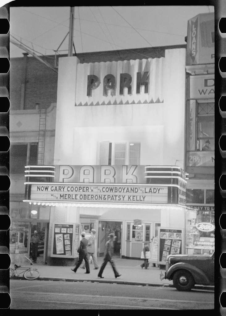 Moving picture theater, Butte, Montana, 1939