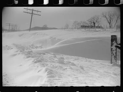 Snowdrifts, Ross County, Ohio, 1940