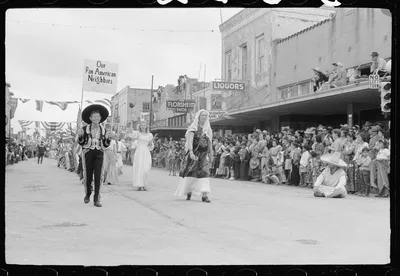 Children's parade, Charro Days, Brownsville, Texas, 1942