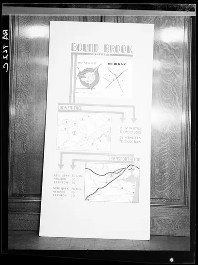 Poster by Record Section, Suburban Resettlement, 1935