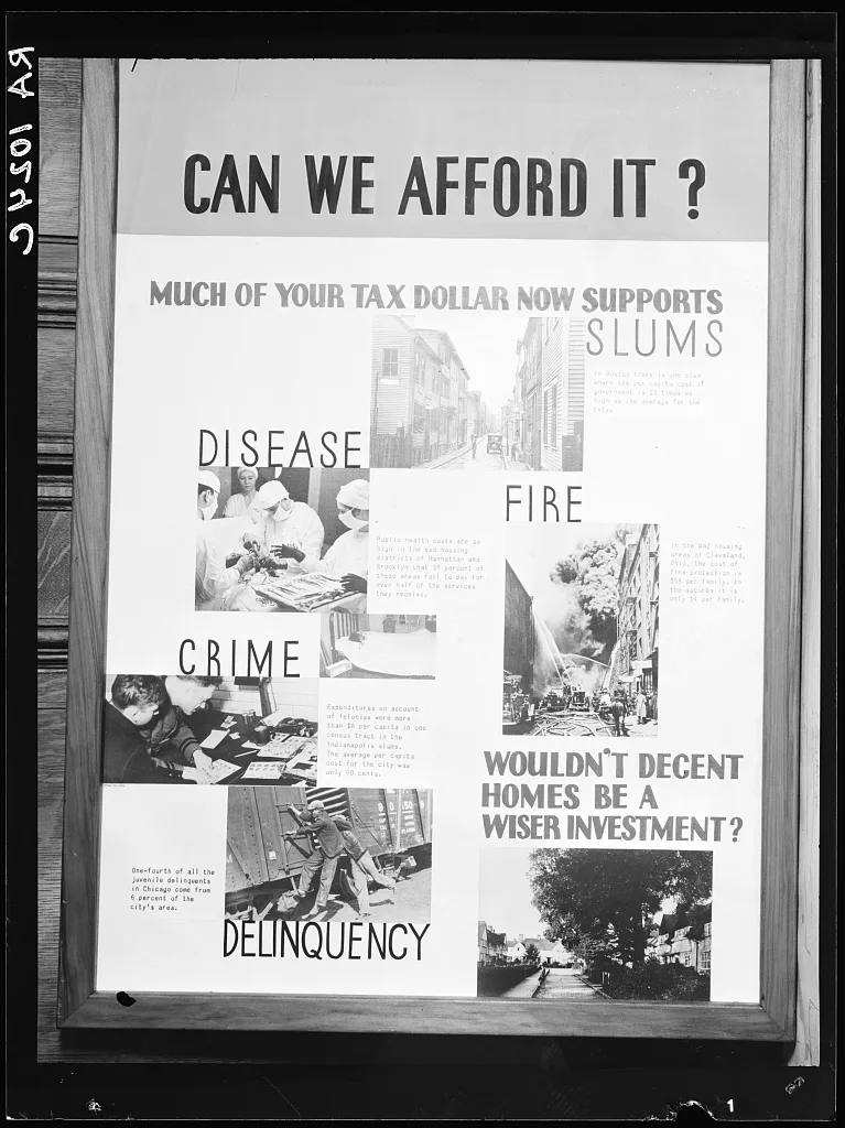 Poster by Record Section, Suburban Resettlement Administration, 1935