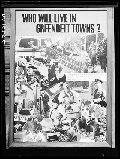 Poster by Record Section, Suburban Resettlement Administration, 1935