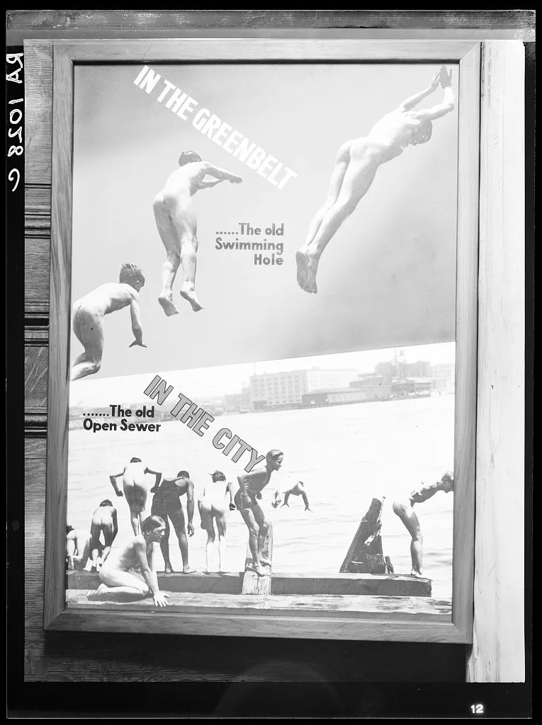 Poster by Record Section, Suburban Resettlement Administration, 1935