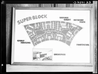 Poster by Record Section, Suburban Resettlement Administration, 1935