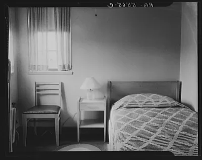 Interior of Greenbelt house. Maryland, 1936