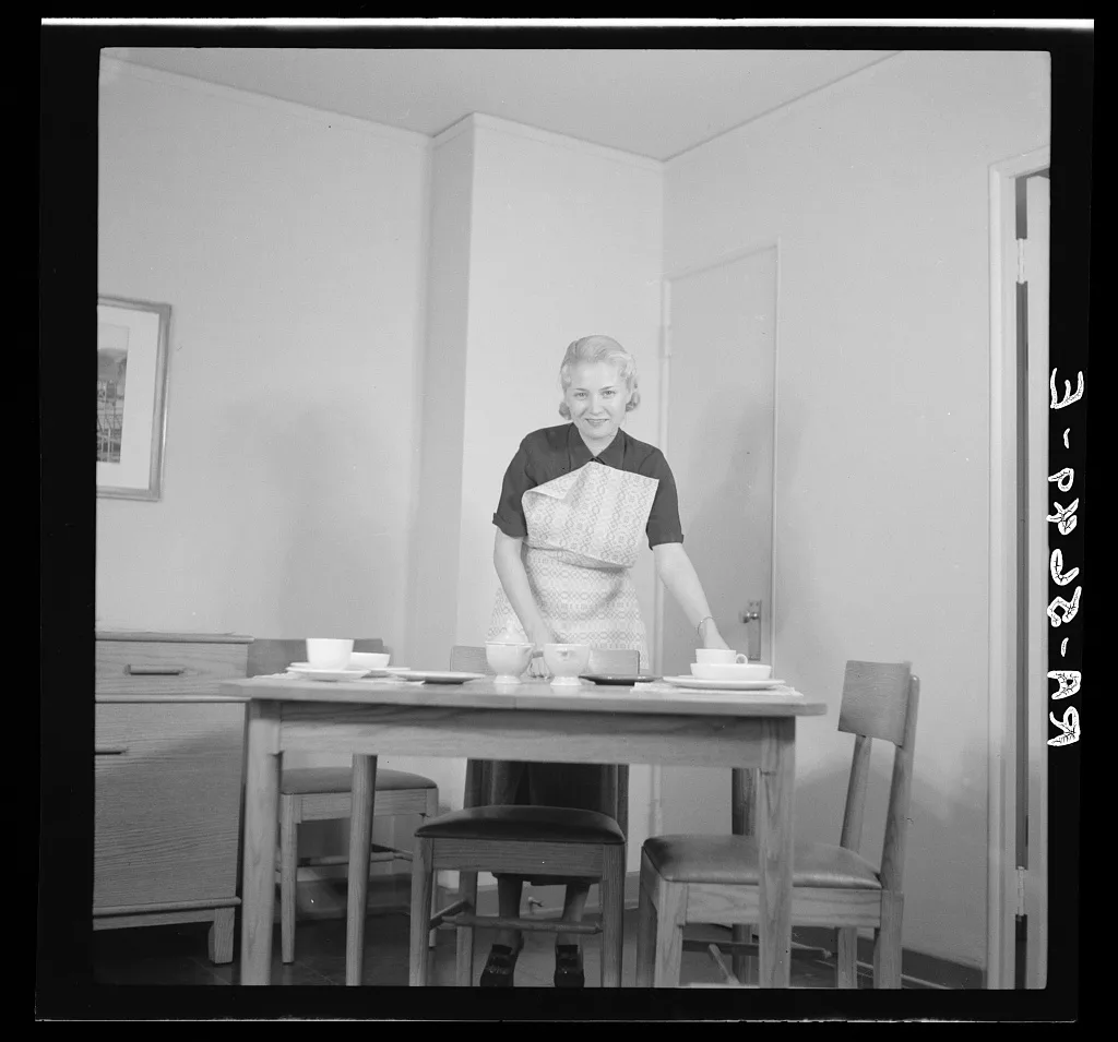 Interior of house. Greenbelt, Maryland, 1936