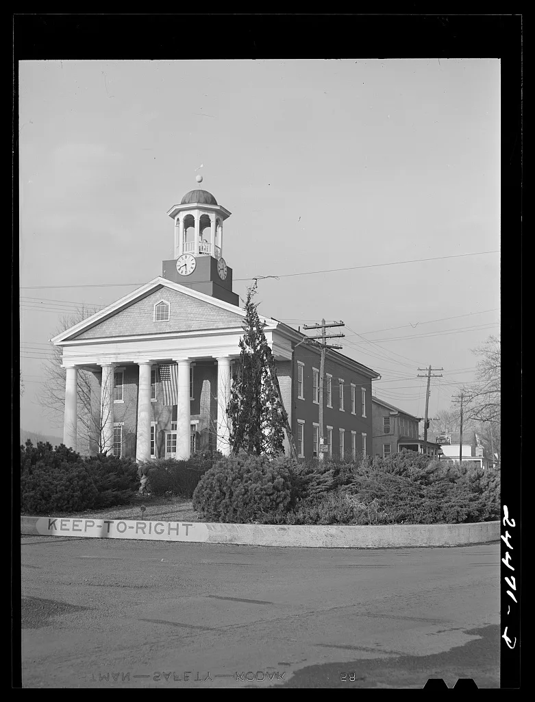 County courthouse. McConnellsburg, Pennsylvania, 1941