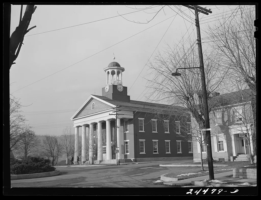 County courthouse. McConnellsburg, Pennsylvania, 1941
