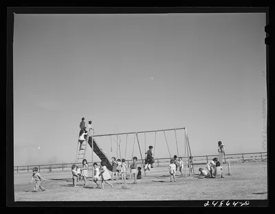 Nursery school playground. Robstown camp, Texas, 1942