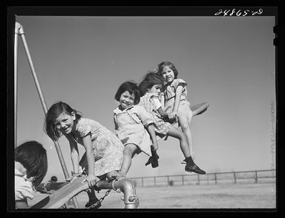 Nursery school playground. Robstown camp, Texas, 1942