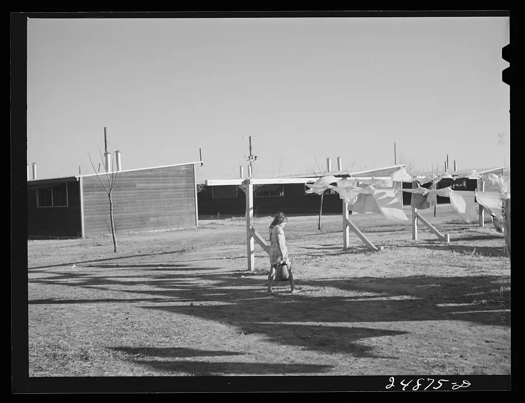 [Untitled photo, possibly related to: Row shelters. Robstown, Texas.…, 1942