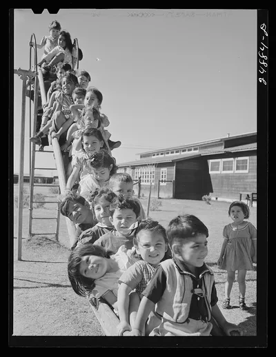 Nursery school playground. Robstown camp, Texas, 1942
