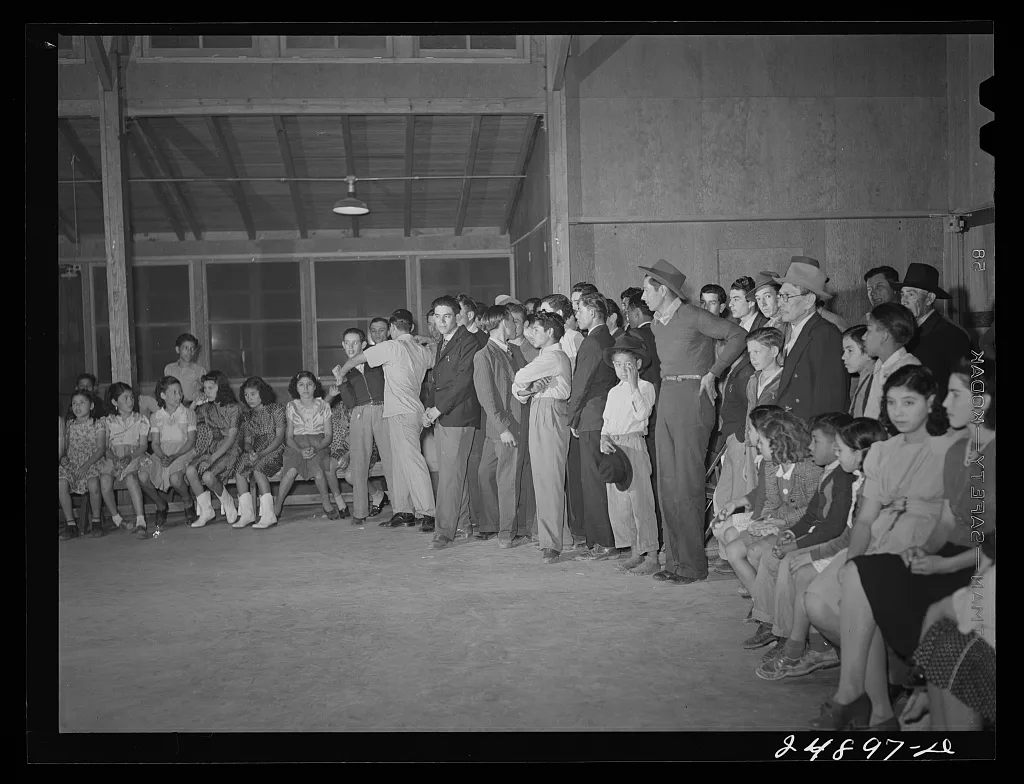 Stag line at Saturday night dance. Robstown FSA (Farm Security…, Texas, 1942