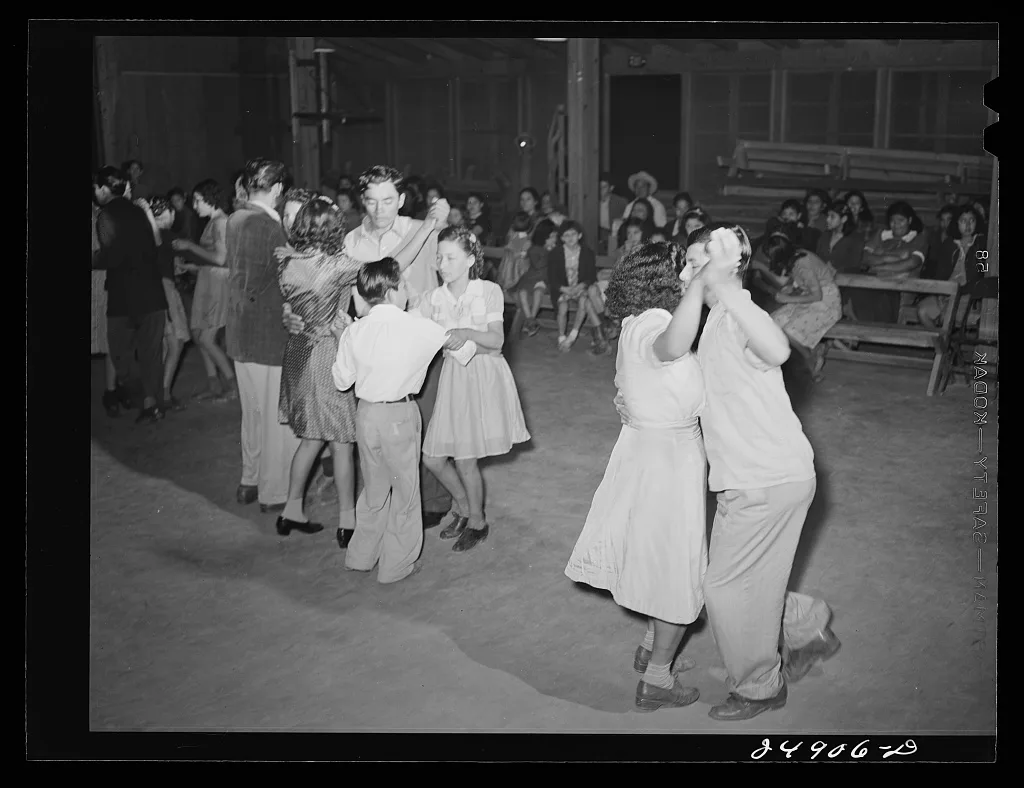 [Untitled photo, possibly related to: Saturday night dance. Community…, Texas, 1942