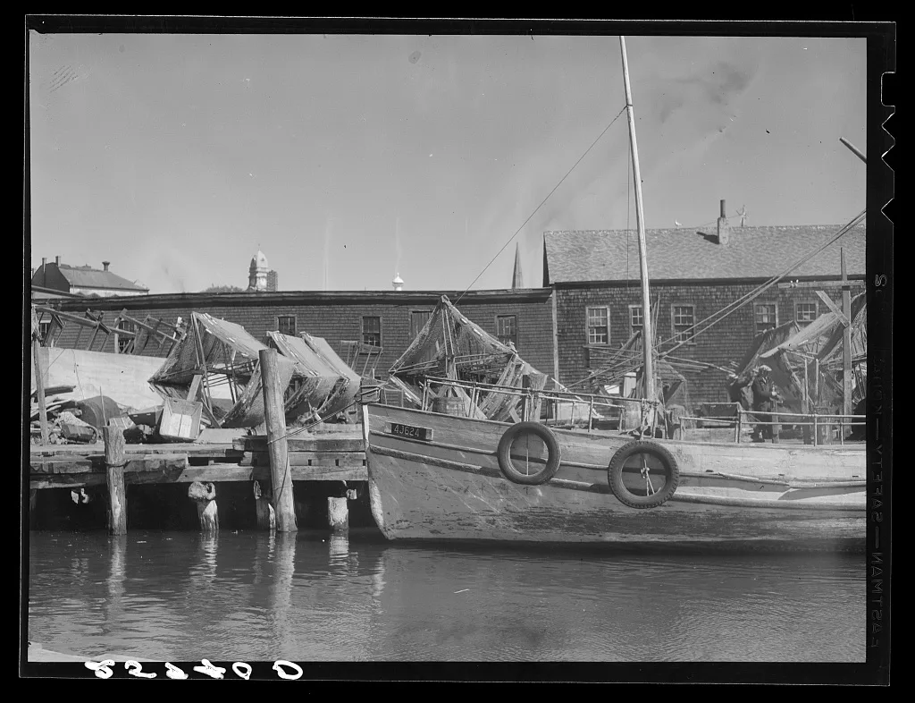Dock at Gloucester, Massachusetts, 1937