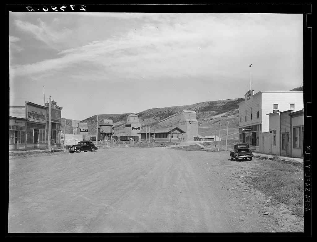Main street. Highwood, Montana, 1939
