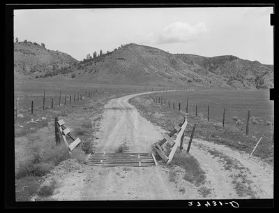 Cattleguard. Big Horn County, Montana, 1939