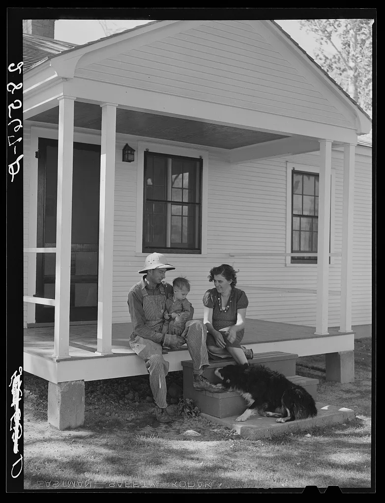 Carl Higgins family, tenant purchase borrowers, on their farmstead.…, Colorado, 1939