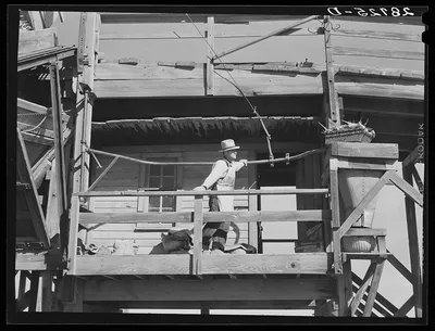 At the sugar beet unloading station a sample of each farmer's load is…, Colorado, 1939
