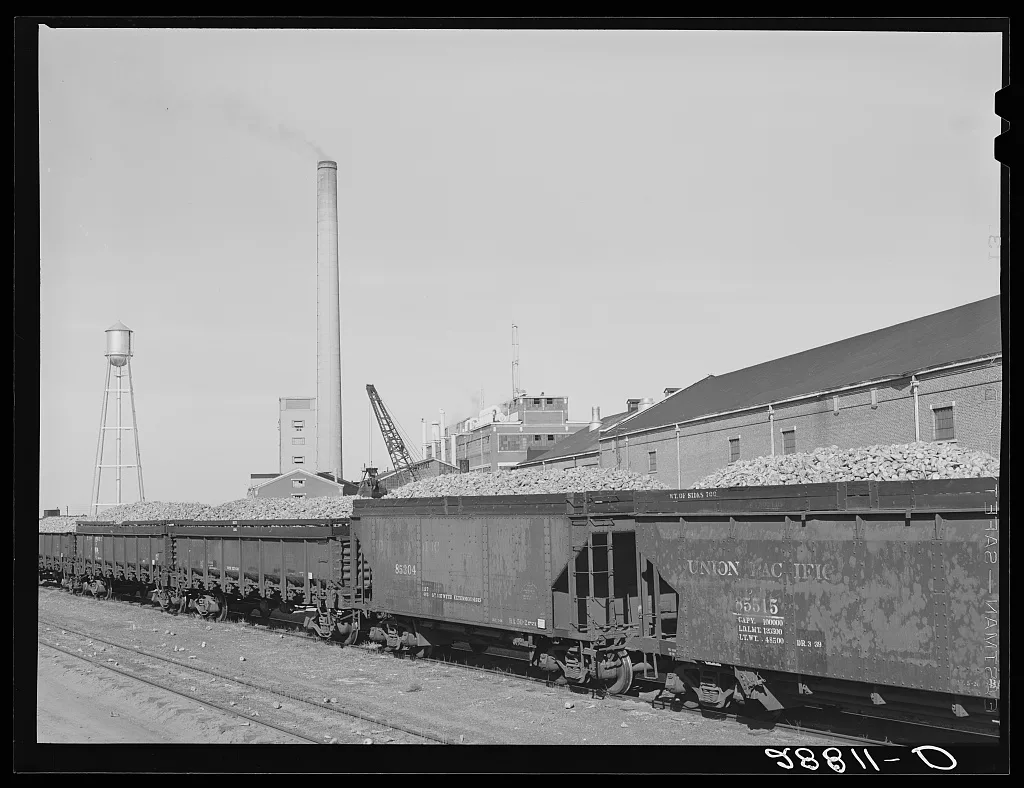 Sugar beet factory. Brighton, Colorado, 1939