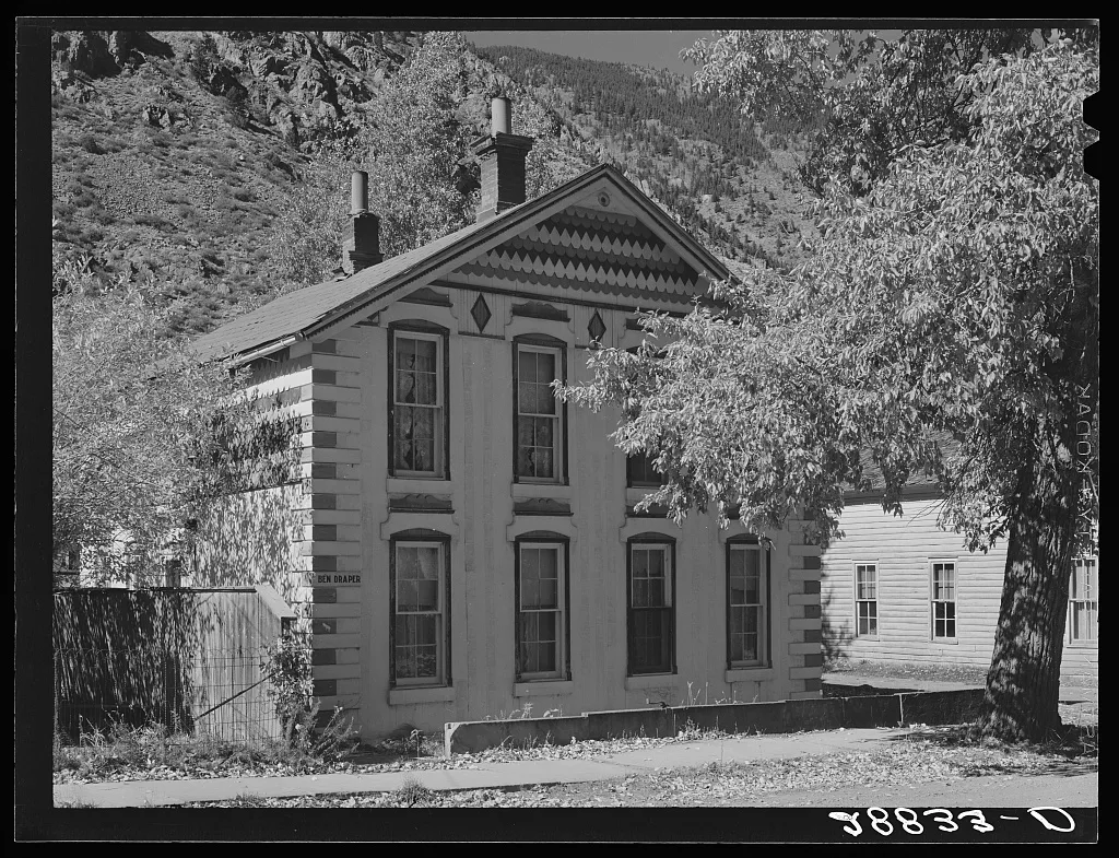 House in old mining town. Georgetown, Colorado, 1939