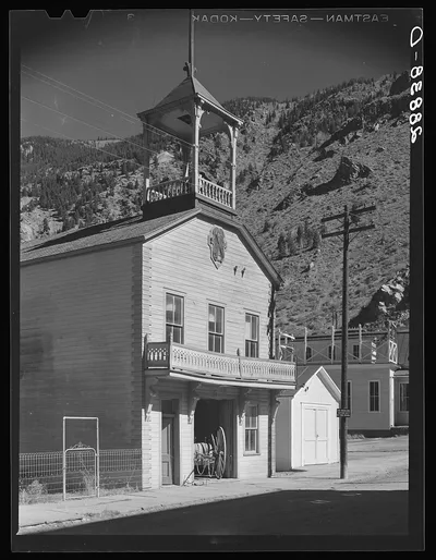 Fire house. Georgetown, Colorado, 1939