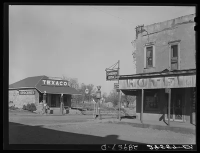Hughesville, Missouri, where the headquarters of the Osage Farms…, 1939
