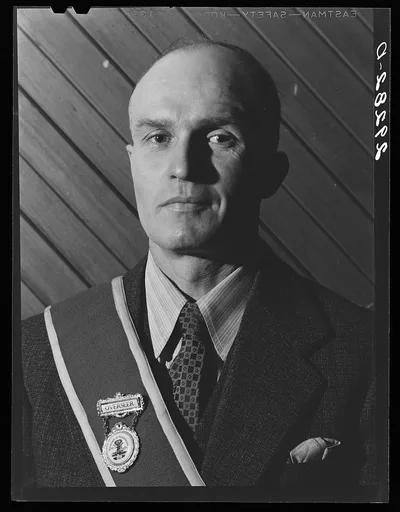 Overseer. Grange meeting. Fairfax County, Virginia, 1940