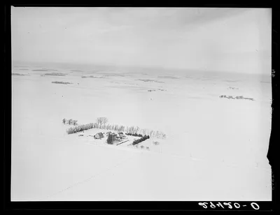 Air view, farmland. Grundy County, Iowa, 1940