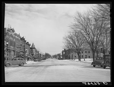 Main street. Grundy Center, Iowa, 1940