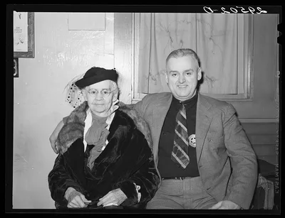 Sheriff and mother chaperone dance. Marshalltown, Iowa, 1940