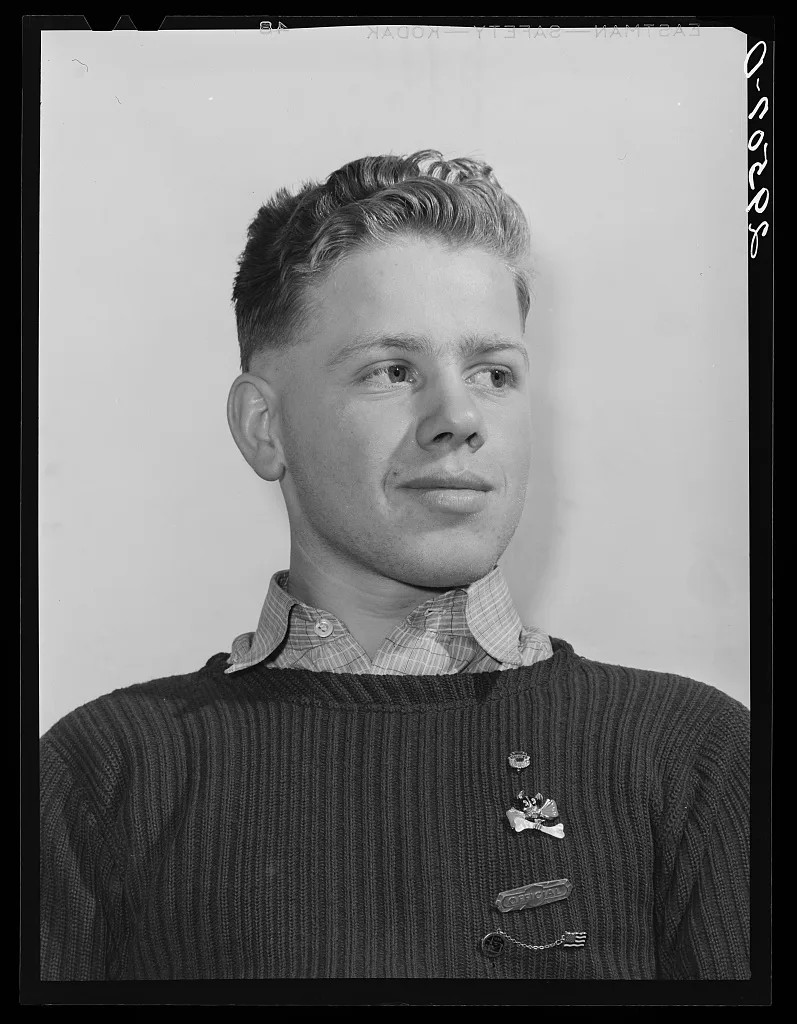 4-H Club boy. Marshalltown, Iowa, 1940