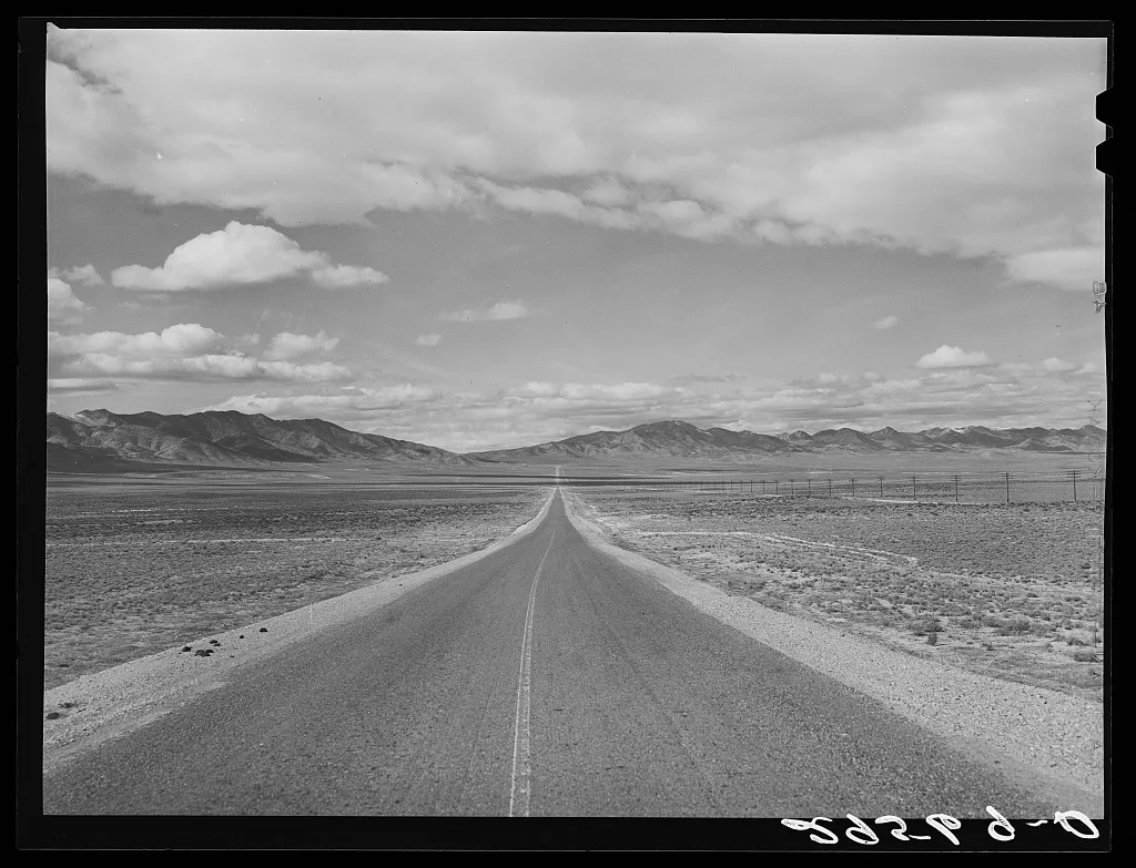Highway U.S. 40 through Elko County, Nevada, 1940