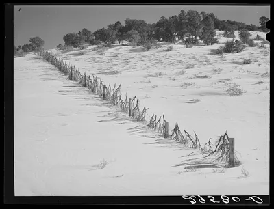 Snow fence. Summit County, Utah, 1940
