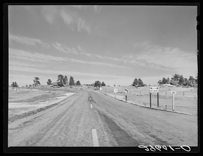 Colorado--Wyoming state line, 1940