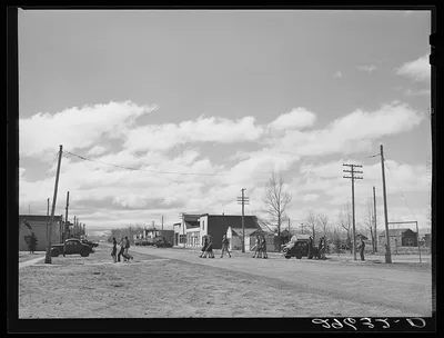 Main street. Lyman, Wyoming, 1940