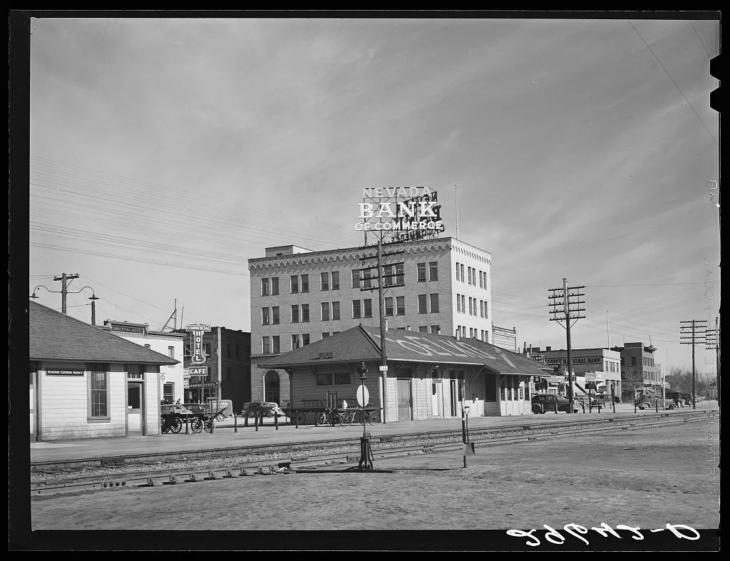 Railroad station. Elko, Nevada, 1940