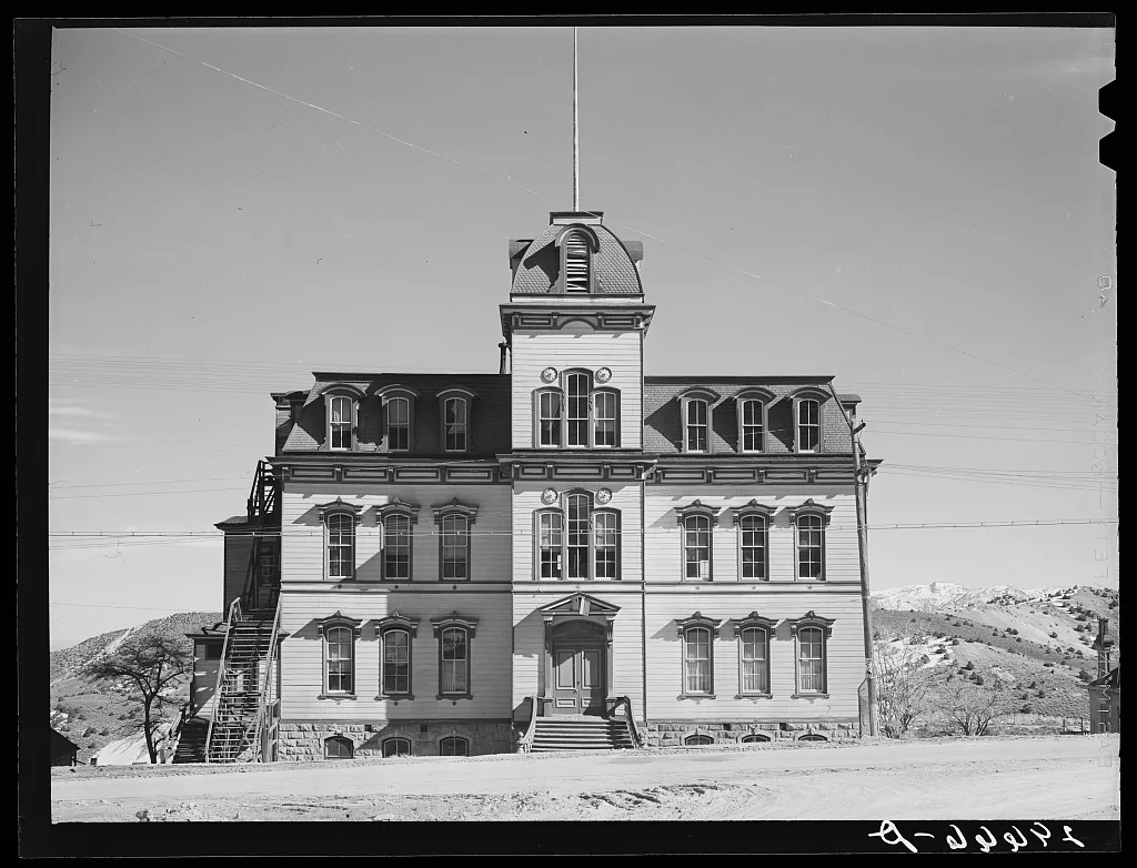 Abandoned school. Virginia City, Nevada, 1940