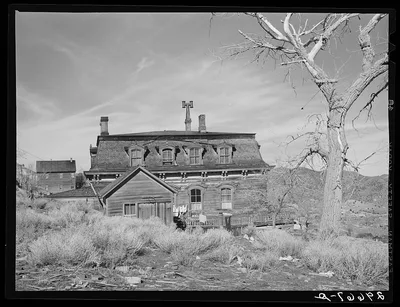 Old mine office. Virginia City, Nevada, 1940