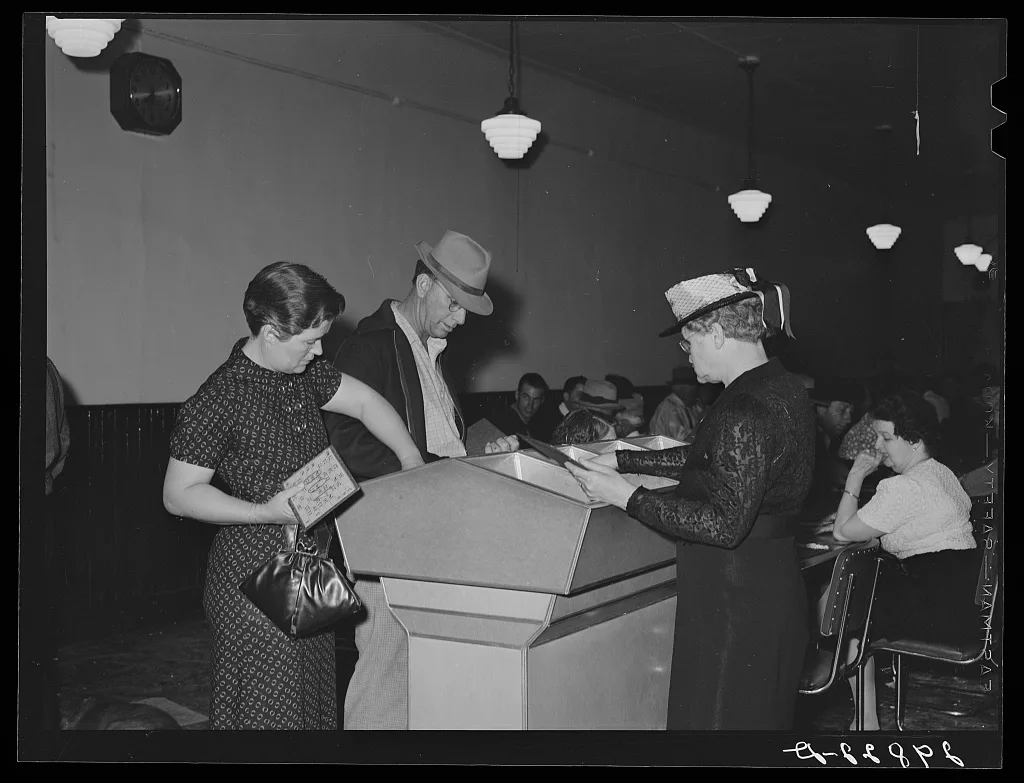 Bingo players. Las Vegas, Nevada, 1940