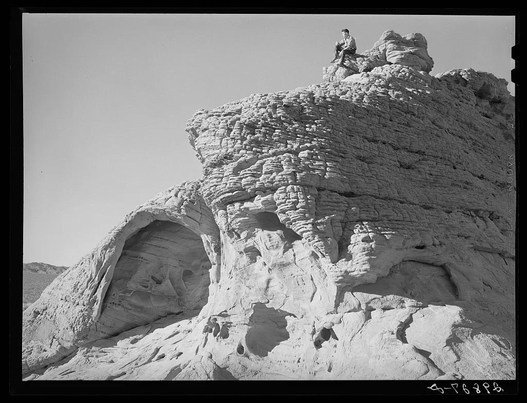 Rock formation. Valley of Fire. Clark County, Nevada, 1940