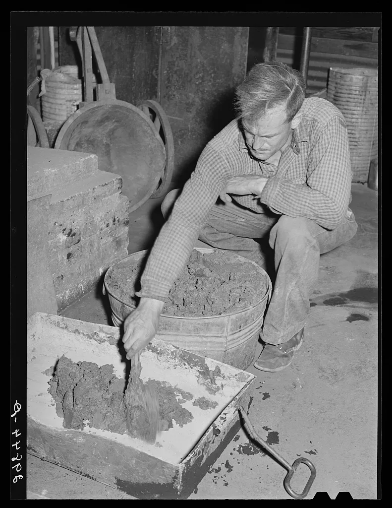 Gold and silver ore as it comes from the mill. El Dorado Canyon,…, Nevada, 1940