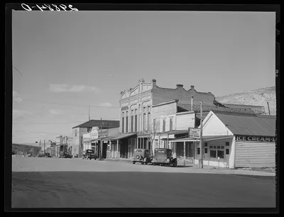 Main street. Eureka, Nevada, 1940