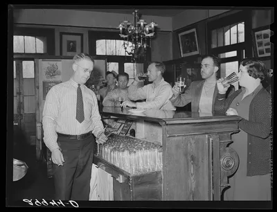 Bar in Carson Brewery. Carson City, Nevada, 1940