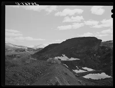 Abandoned mine workings. Austin, Nevada, 1940