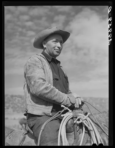 Photograph from Nevada: Cowhand. Elko County, Nevada